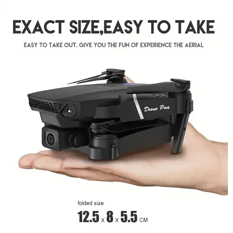 Elite E88 2024 RC Drone – 4K Ultra HD Camera | Foldable and Portable | Altitude Hold | Perfect Gift for Adults and Children