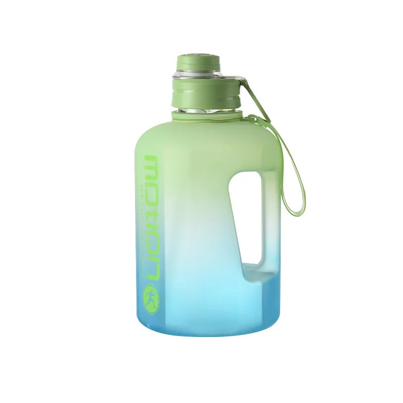 Bouteille d'eau de sport de grande capacité fecL, bouilloire de fitness en plein air, tasse d'eau en plastique nickel é, grand baril à souder portable pour étudiants