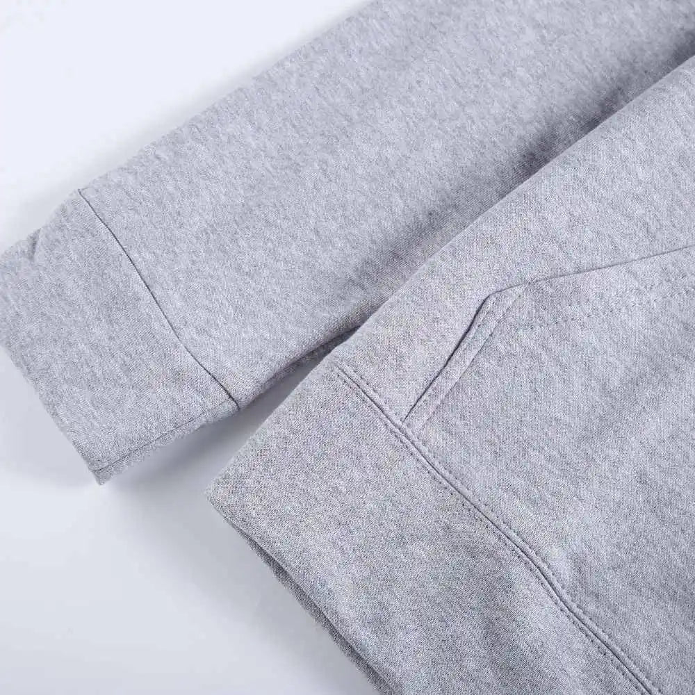 Ensemble deux pièces à capuche et pantalon pour femme, basique, vierge, automne-hiver, sweat-shirt surdimensionné, coupe ample, survêtement féminin