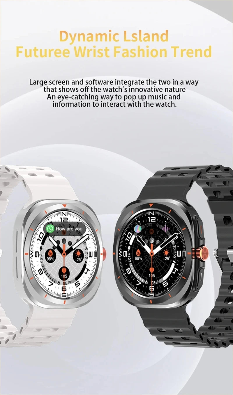 2025 nouvelle montre intelligente GT7 Ultra 1.52 pouces AMOLED HD affichage Bluetooth parlant sport Smartwatch hommes femmes montre cadeau
