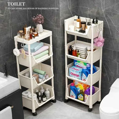 Bibliothèque à roulettes multicouche simple, armoire de rangement à fente étroite, coin de cuisine, petit meuble de rangement, T1