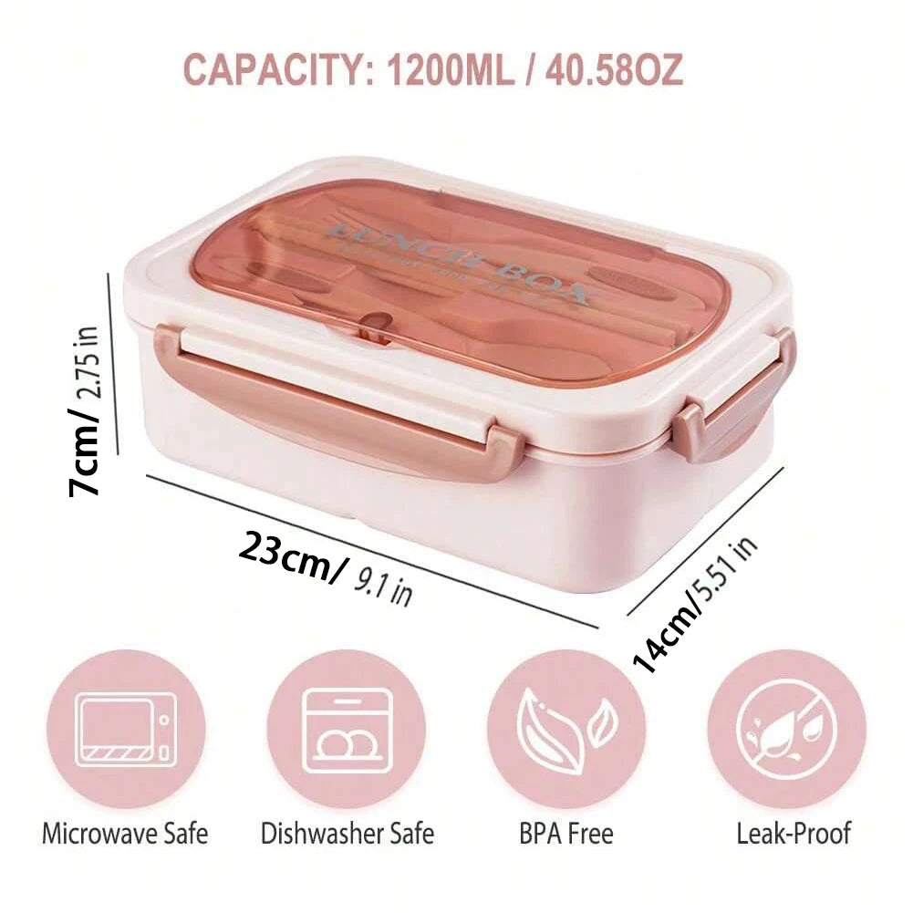 Boîte à Bento pour adultes, conteneurs pour adultes, hommes et femmes avec 4 compartiments, récipient alimentaire pour la rentrée scolaire