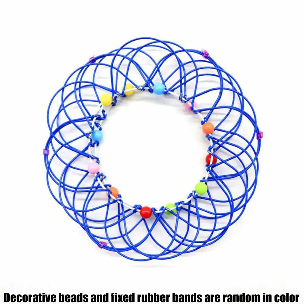 Jouets éducatifs Fidget pour enfants et adultes, panier de fleurs de décompression Mandala et anneau en acier, cadeau sensoriel d'halloween et de noël