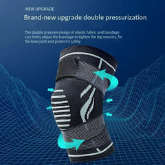 Genouillères de course, support de prévention des blessures rotuliennes pour hommes et femmes, genouillères chaudes et respirantes pour l'escalade au basket-ball