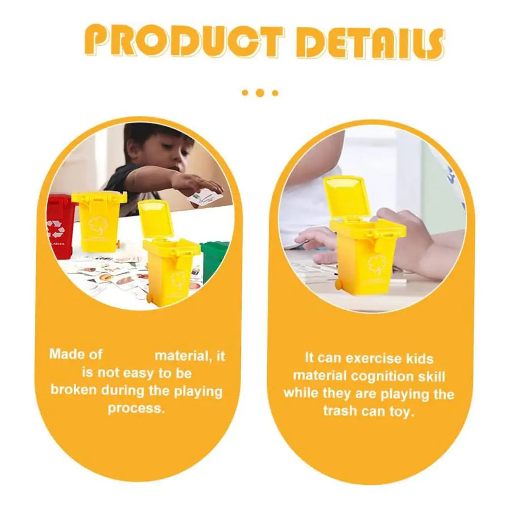 Poubelle l'inventaire pour enfants, mini camion, poubelles de bureau, jeu, petit garçon