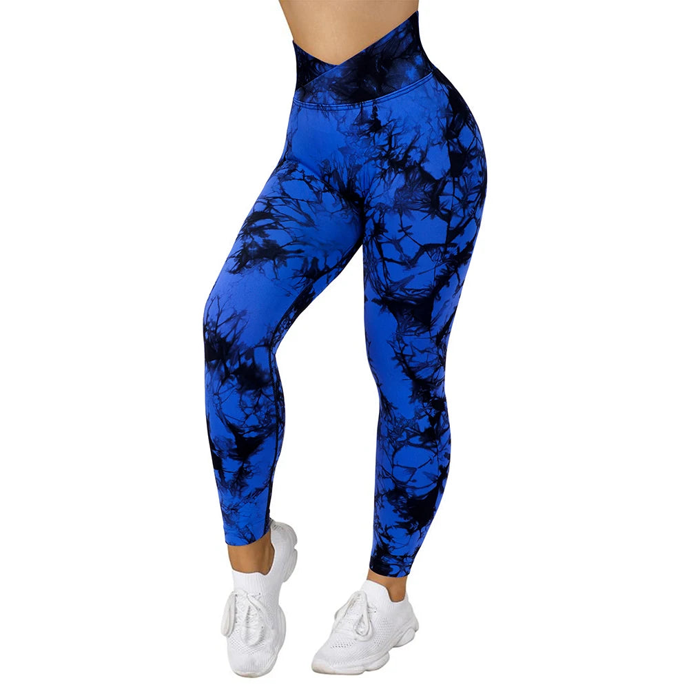 Aught Dye-Legging de fitness push-up pour femme, pantalon de sport d'entraînement, tenue féminine Scrunch Butt, legging de gym sans couture