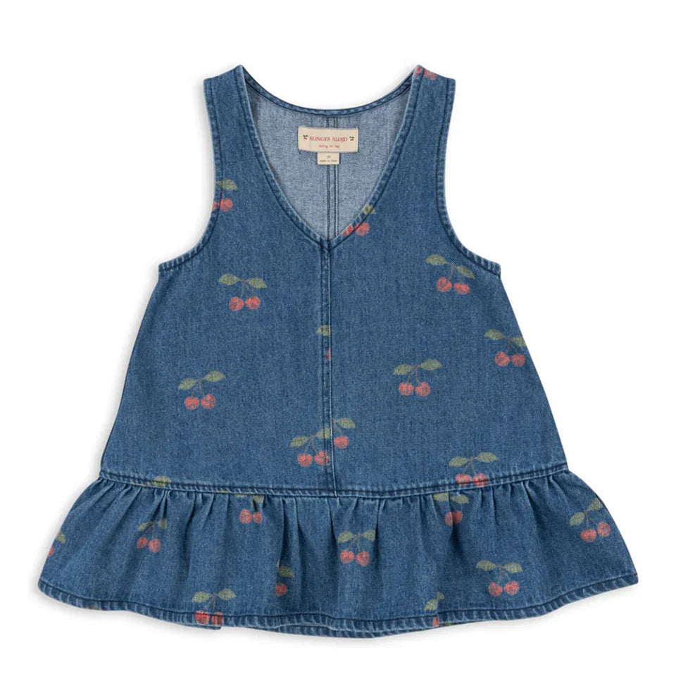 Robe imprimée mignonne pour filles, ensemble de vêtements pour tout-petits, veste à bretelles en jean, robes à enfiler en denim pour enfants, pantalons en jean combiné, marque KS, 2024