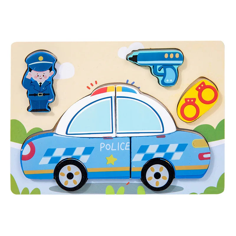 Puzzles en bois Montessori pour enfants, jouets Montessori pour tout-petits de 2 3 4 5 ans, Puzzle 3D, jouet éducatif dinosaure