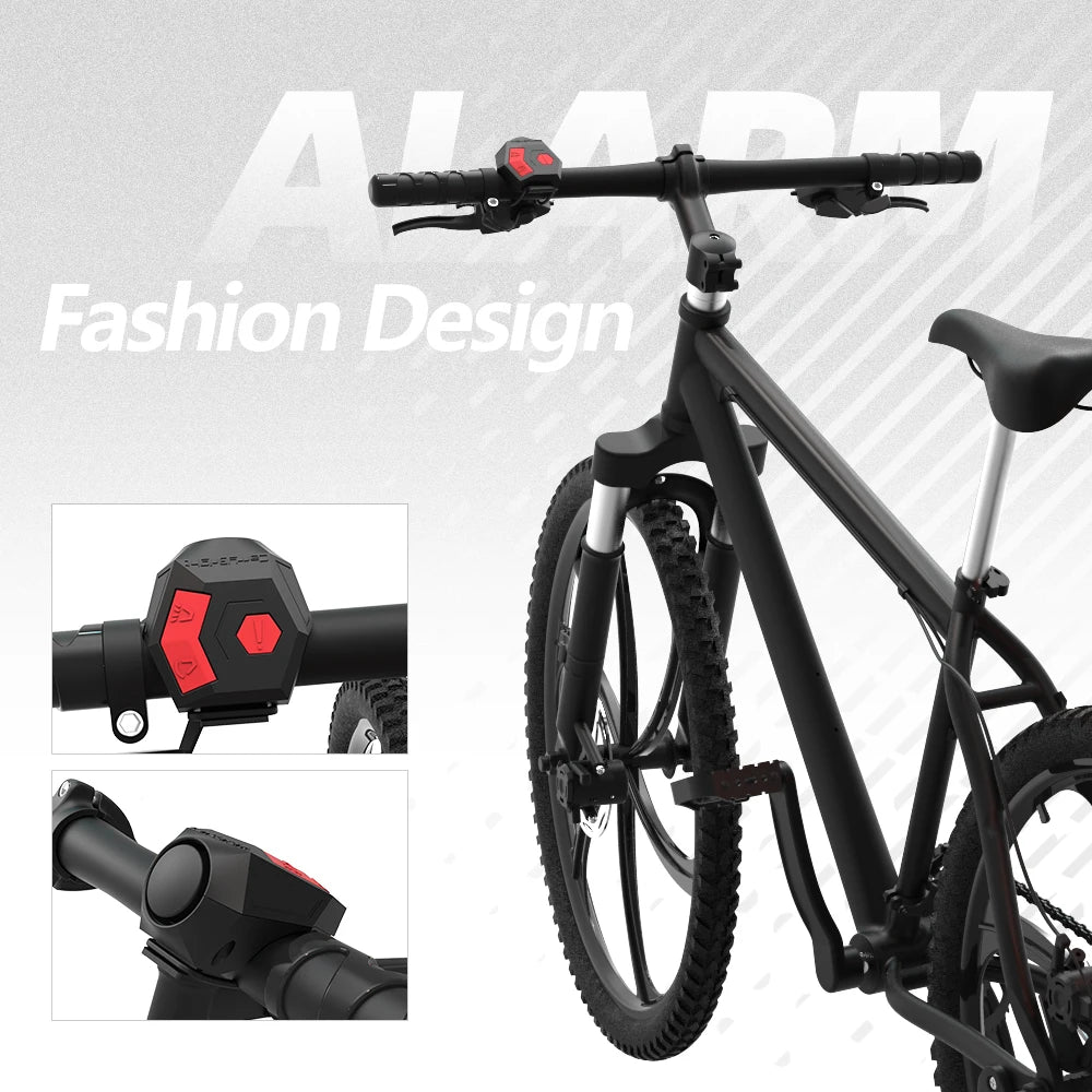 Klaxon électronique de vélo, sonnette Rechargeable par USB pour guidon de vélo, anneau d'alarme de cyclisme, klaxon fort de 120db, cloche antivol pour scooter