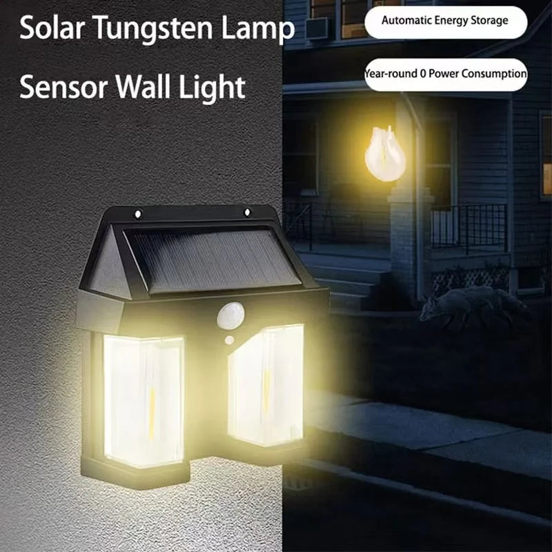 Powerful outdoor solar garden lamp, solar-powered outdoor light, waterproof LED light, outdoor decoration