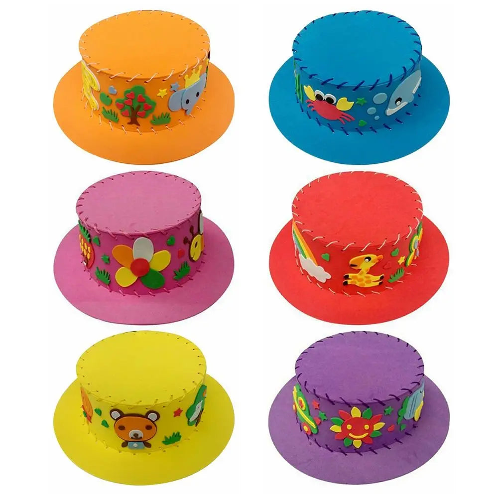 Olighat de couture fait à la main pour enfants, chapeau de dessin animé bricolage, casquette pour enfants, cadeau créatif pour tout-petits