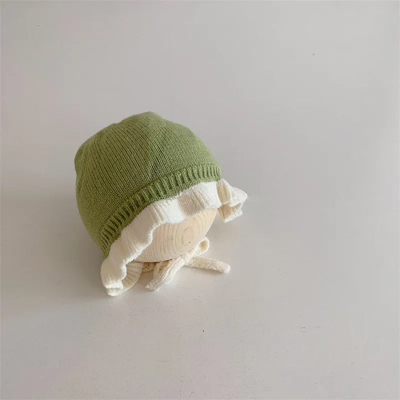 Chapeau de Style Coréen pour Bébé Fille, Chapeau Chaud à Oreilles, Accessoires pour Nouveau-né de 1 an et 2 ans, Automne et Hiver