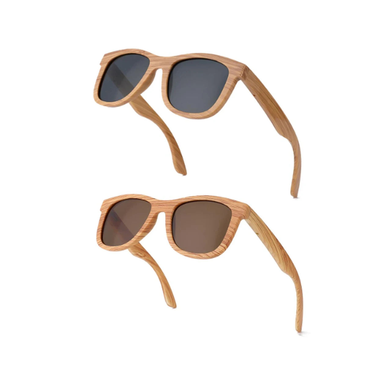 Plastiques bois bambou lunettes de soleil hommes femmes classique mode UV400 Vintage conduite lunettes de soleil noir lunettes de pêche