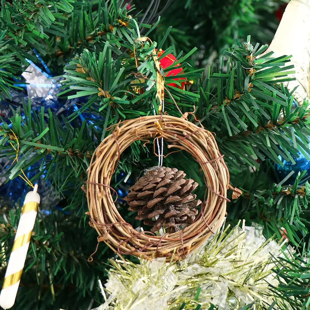 Decorative rattan garland for Ramadan, Eid Mubarak wedding wreath, garland supplies, DIY party, 8cm-30cm