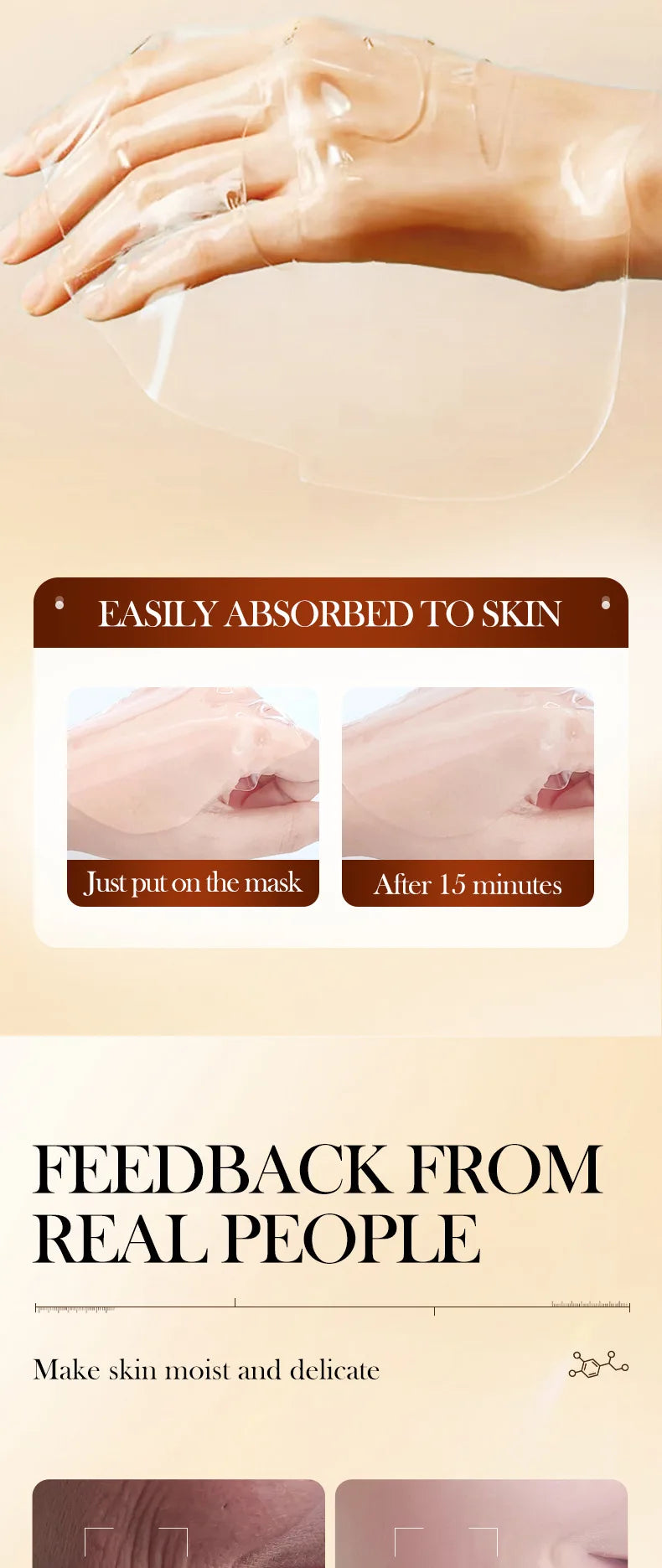 Masque Facial Anti-rides au collagène Bio, Anti-vieillissement, estompe les ridules, raffermissant, hydratant en profondeur, éclaircissant, réparation, soins pour la peau