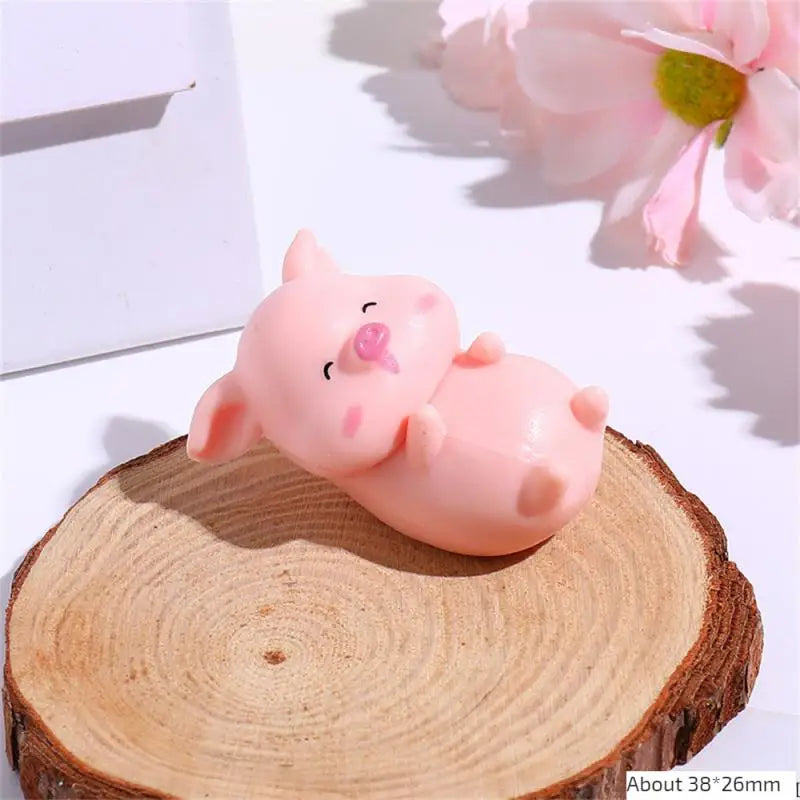 Figurine de overrose de dessin animé mignon, mini figurine, statue de overen résine, jouet de collection, décoration de jardin nickel é, 1 pièce