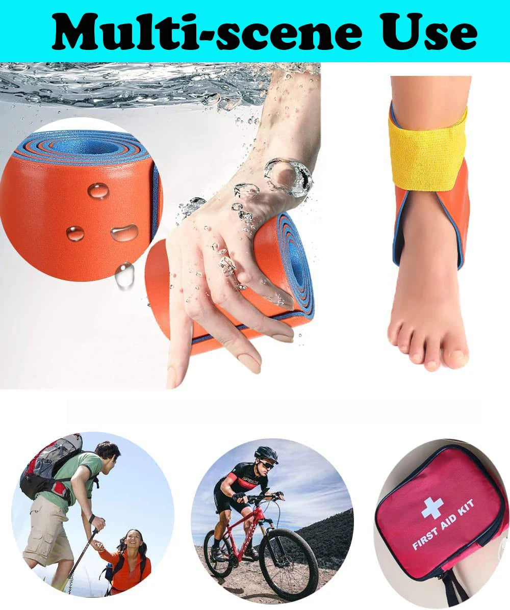 Rouleau d'attelle universelle en aluminium pour premiers secours, polymère de survie médicale pour fixation, Kit médical d'urgence en os, voyage en plein air
