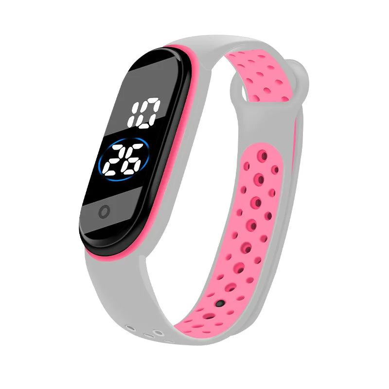 Montres numériques LED pour enfants, montre-bracelet en silicone pour garçons et filles, horloge de sport étanche, luxe, nouveau