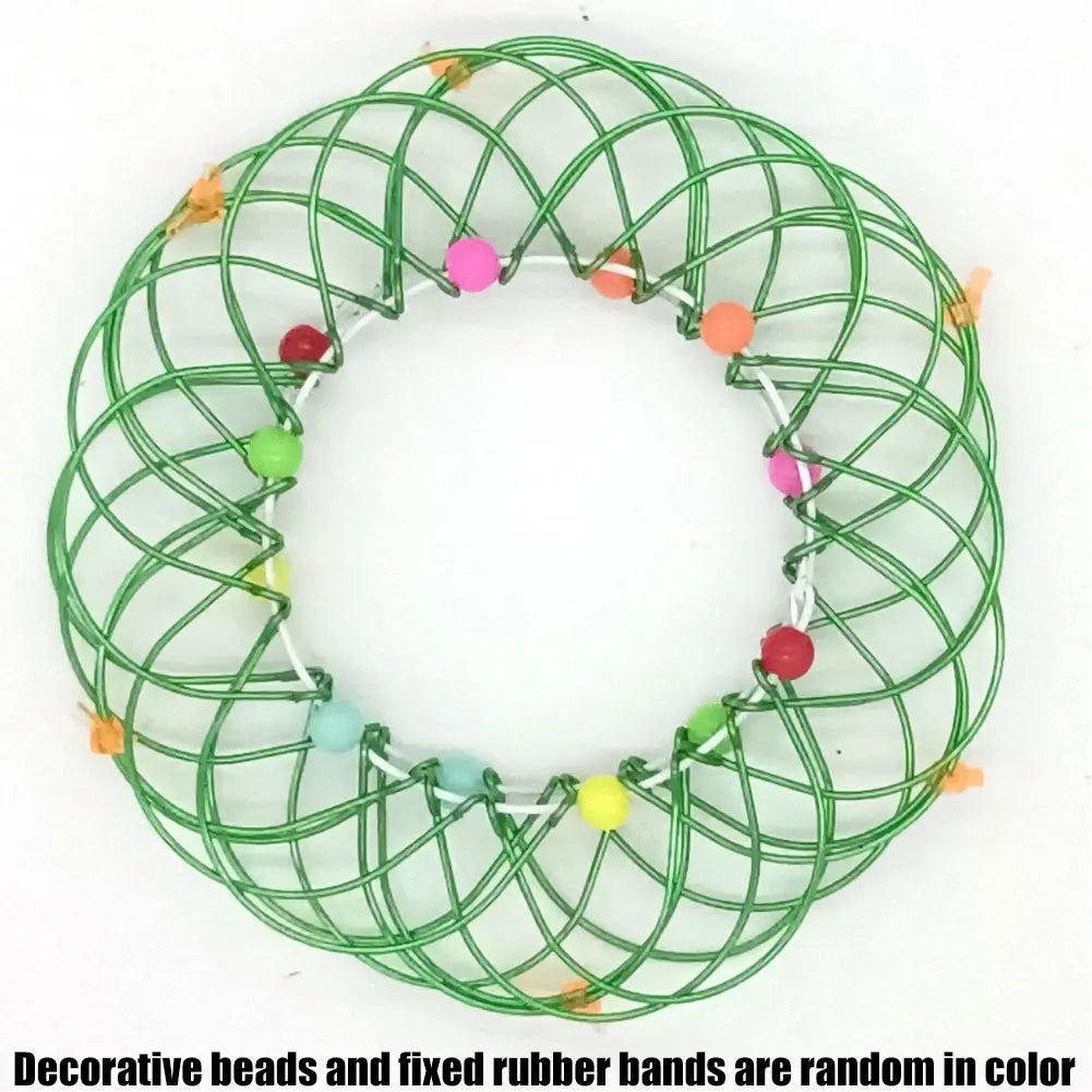Jouets éducatifs Fidget pour enfants et adultes, panier de fleurs de décompression Mandala et anneau en acier, cadeau sensoriel d'halloween et de noël