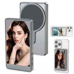 Écran de moniteur Vlog Selfie pour téléphone, caméra arrière pour Selfie Vlog Live Stream, support magnétique pour MagSafe, connexion sans fil w