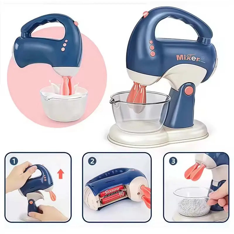 Ensemble de jeu de cuisine électrique interactif pour enfants, Mini Simulation d'appareils ménagers, jouet léger, cadeau, jeu de rôle de cuisine