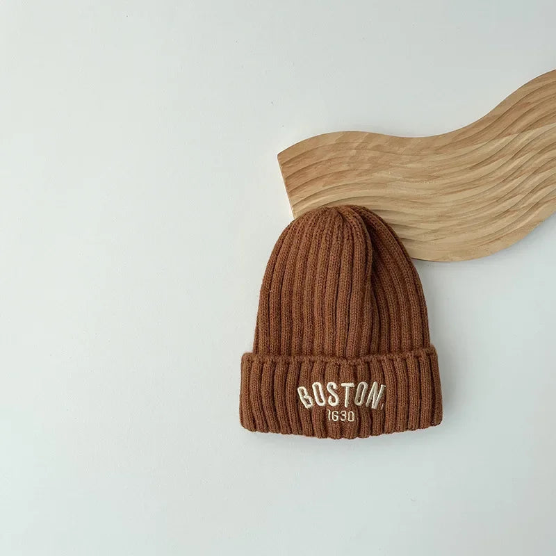 Chapeau de Protection en Laine pour Bébé, Épais et Chaud, Version Coréenne, Cadeau d'Hiver pour Enfant