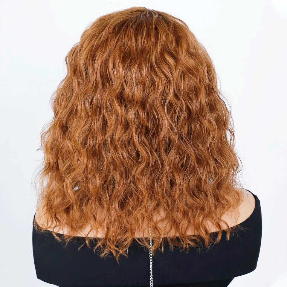 Perruques de Cheveux humains supérieures coupe lutin courte brun naturel Multi séparation 100% vrais Perruques de Cheveux humains Perruques Cheveux Humains de haute qualité