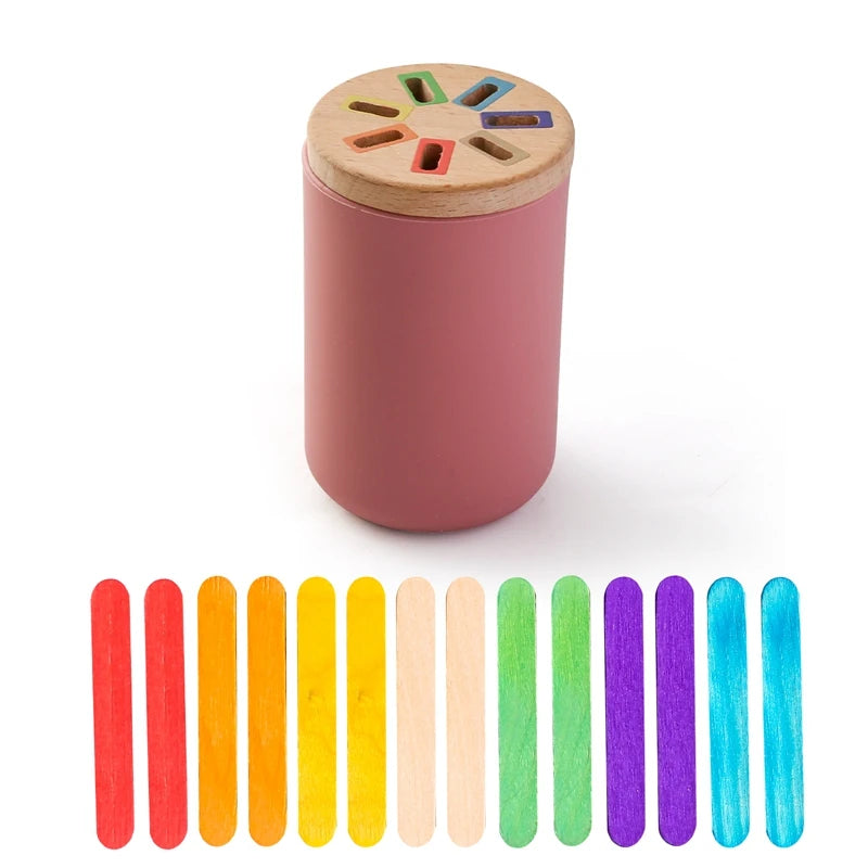 Jouets en bois Montessori, tri des couleurs, jouets à motricité Fine, jouets sensoriels assortis, Puzzle éducatif précoce, cadeau pour tout-petits