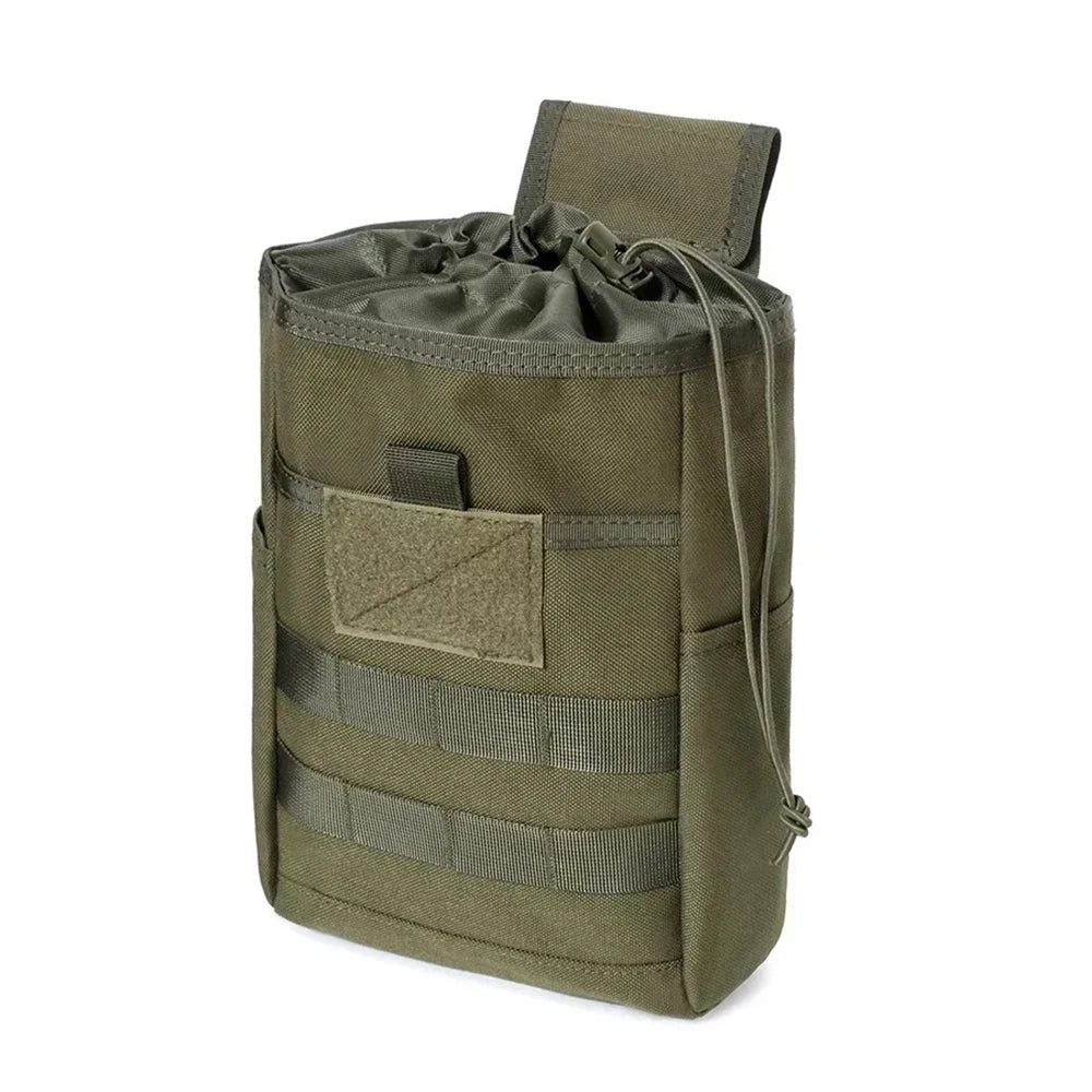 Pochette de décharge pliable Molle, sac de taille de recyclage, sacs utilitaires de chasse pour Sport de plein air, accessoire d'outil EDC, sac de récupération pliable