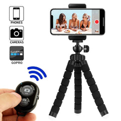Smartphone tripod, mobile monopod, camera mount, selfie stick, Bluetooth-compatible remote shutter