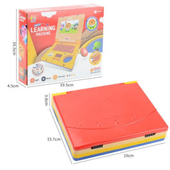 Machine d'apprentissage de Puzzle pour tout-petits, faux ordinateur portable de dessin animé avec musique légère, souris, Simulation d'ordinateur, jouets éclairants, cadeaux pour enfants