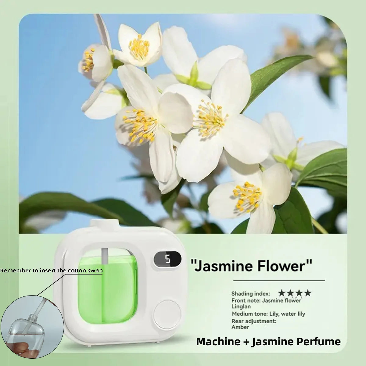 Aromatherapy diffuser, automatic fragrance sprayer for home, bedroom, and bathroom. Air freshener spray.