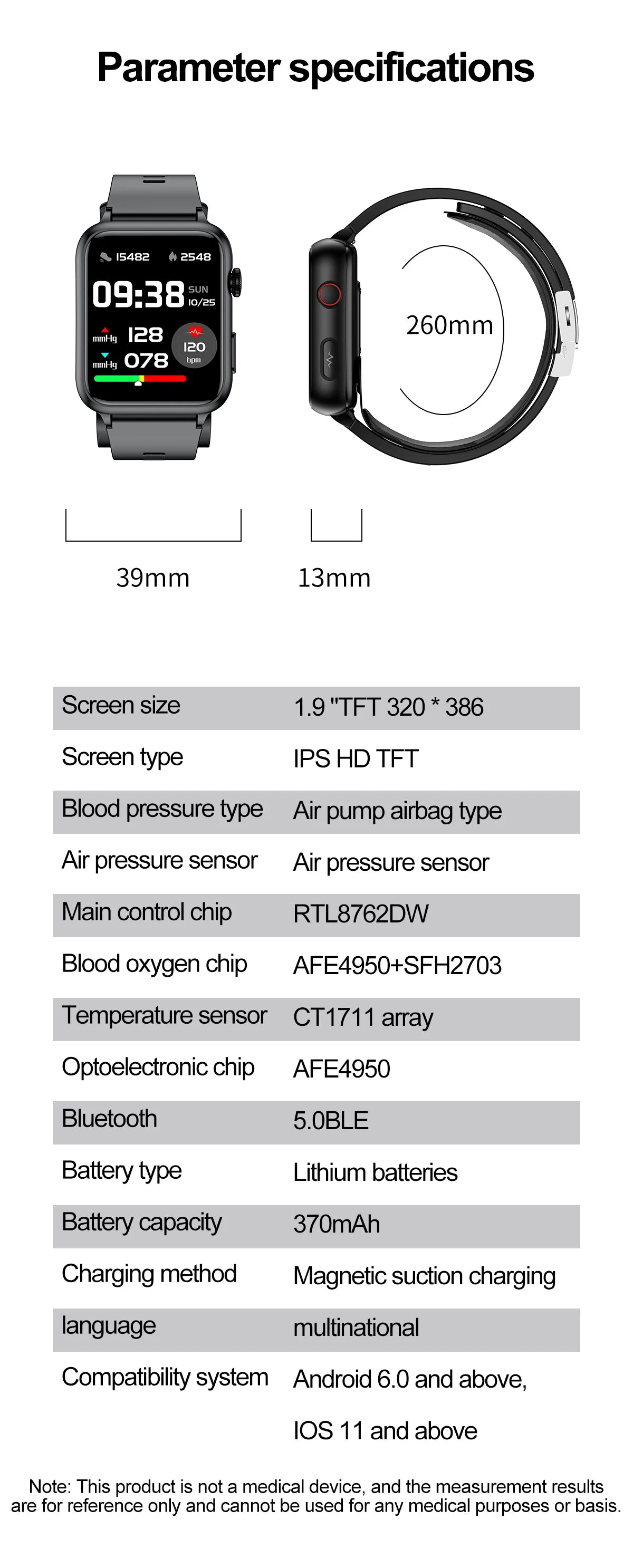 2025 nouvelle montre intelligente NOYAFA précision mesure de la pression artérielle moniteur de santé Smartwatch hommes 320*386 IPS écran couleur