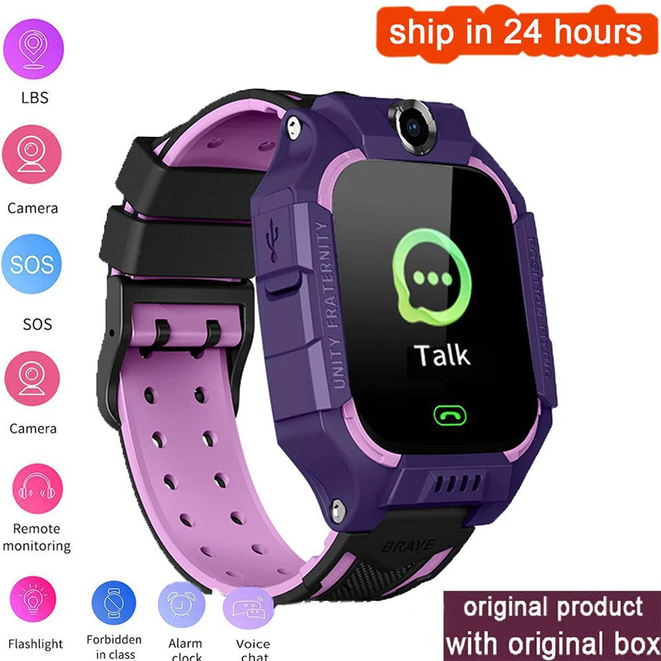 2025New montre originale appel enfants montre intelligente enfants SOS étanche Smartwatch horloge carte SIM localisation Tracker enfant montre 2025