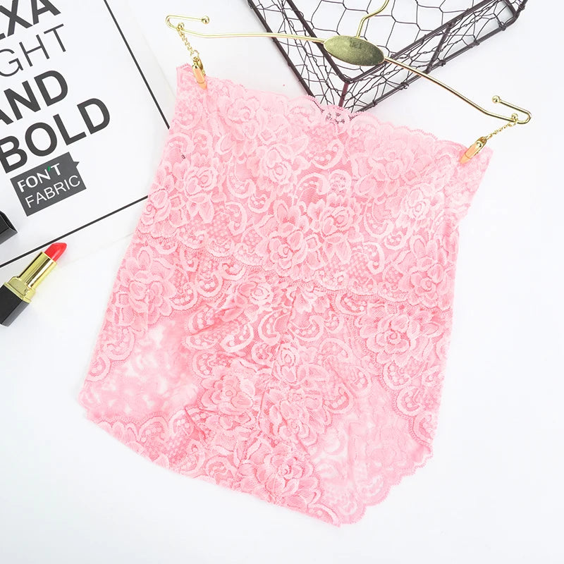 Culotte en dentelle femmes taille haute sous-vêtements floraux M-3XL filles culottes Sexy dames dentelle caleçons Lingerie chaude