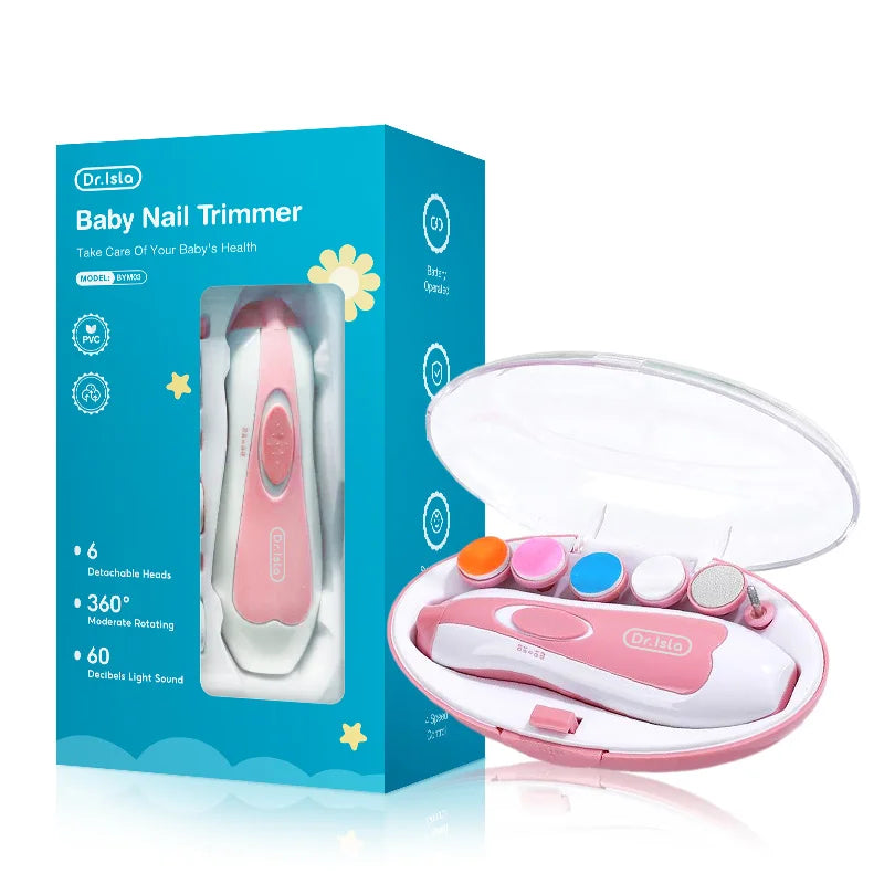 Coupe-ongles électrique pour bébé, outil de polissage des ongles pour enfants, soins pour bébé, coupe-ongles multifonctionnel, ensemble de manucure pour nourrissons