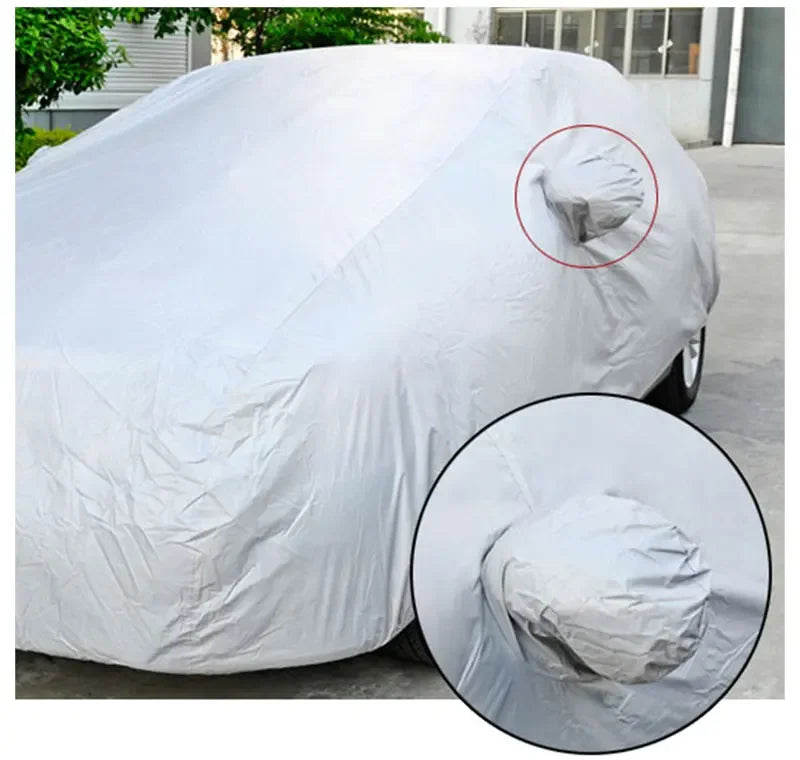 Full car cover, indoor and outdoor protection, sunshade, dustproof, UV-resistant, universal for sedans and SUVs
