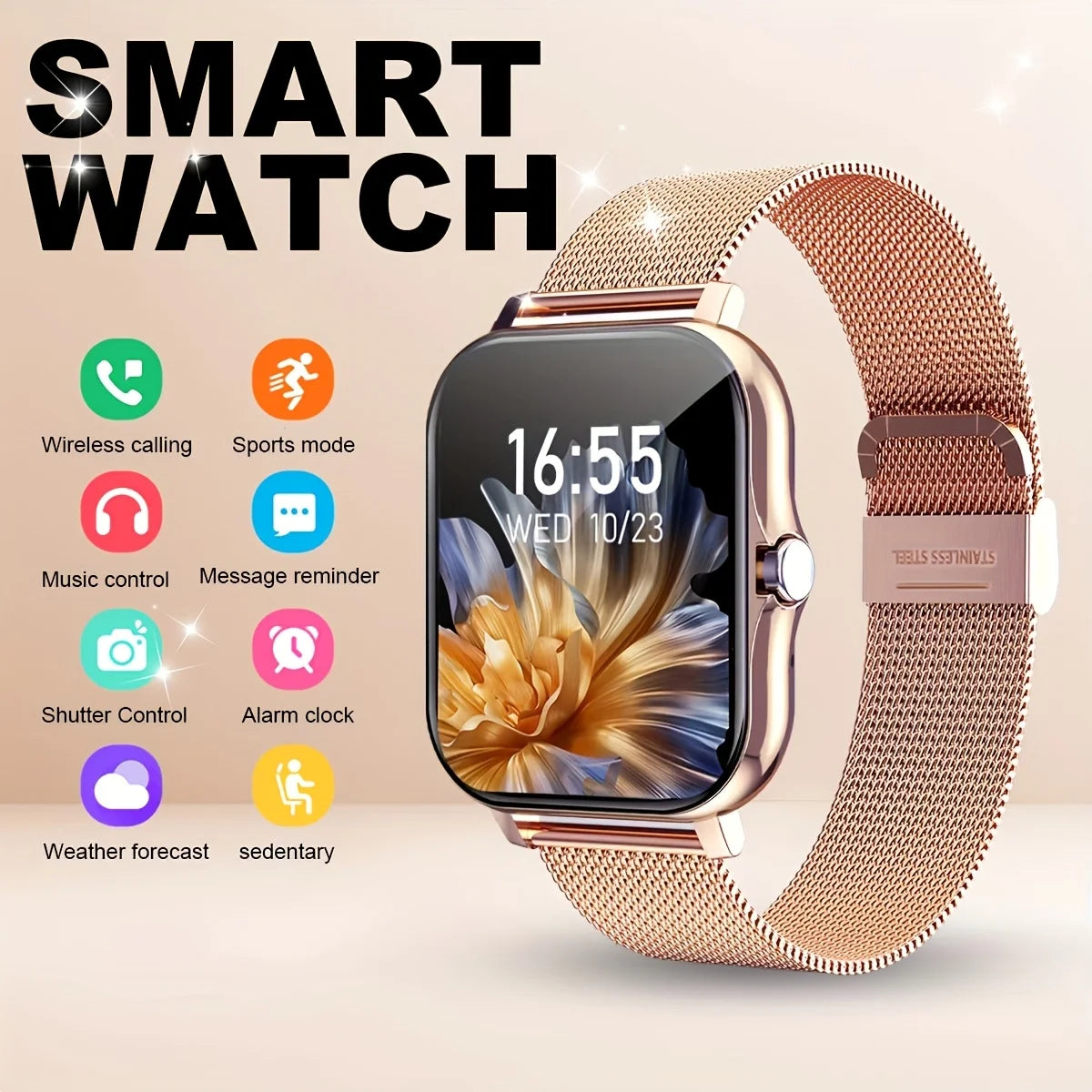 2025New mise à niveau montre intelligente pour hommes femmes 1.83 pouces écran tactile complet BT appel sport surveillance montre intelligente pour téléphone Android et IOS