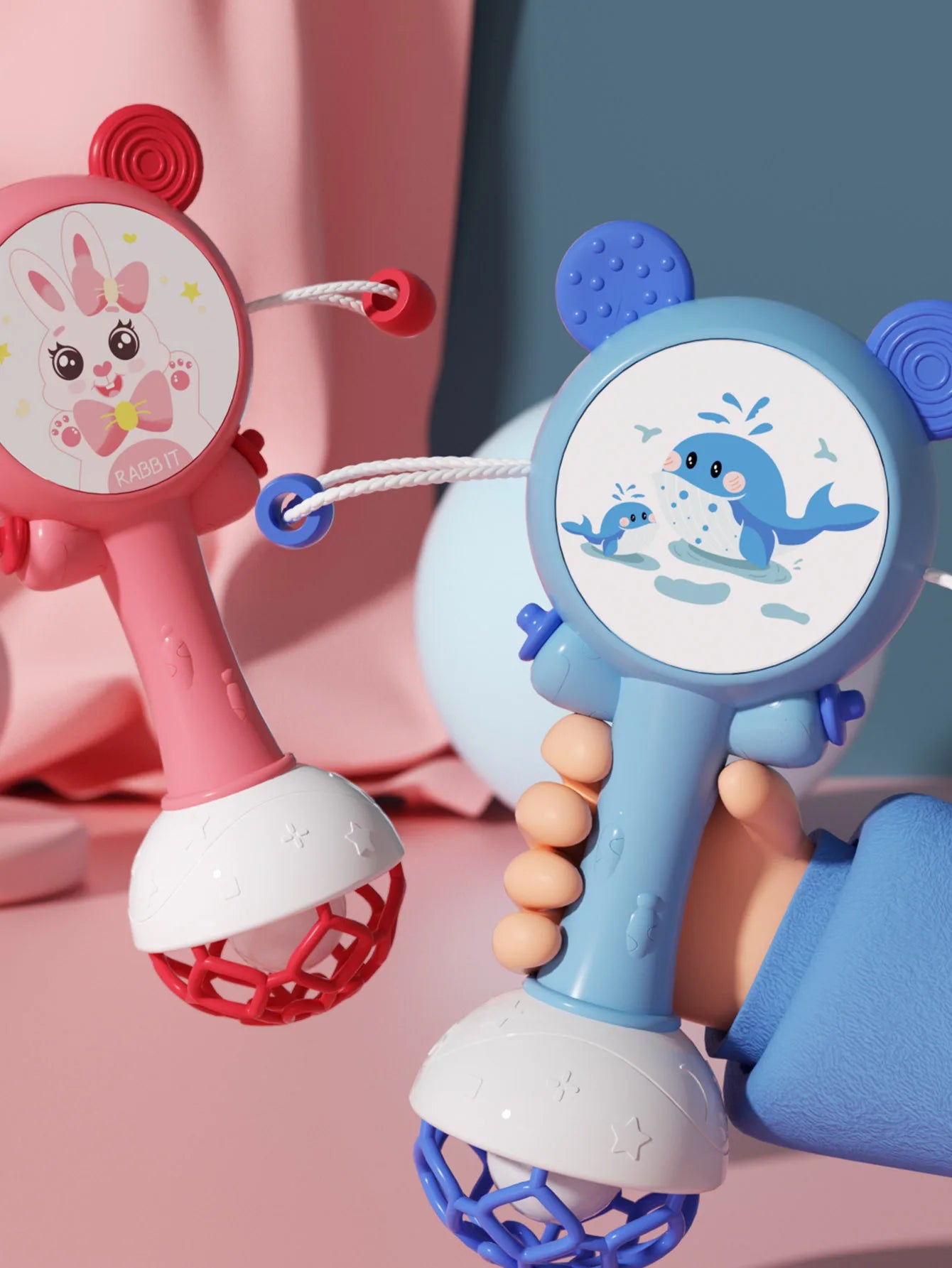 Hochet pour bébé de 0 à 18 mois, jouets, anneau de dentition, cloches à main, Mobile, arrêt de pleurer, déchirement, jouet éducatif précoce, cadeaux pour nouveau-nés
