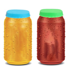 Couvercles de canettes de boissons réutilisables, couvercles de canettes de boissons, protecteurs de couvercles de Soda, bouchon de bouteille d'étanchéité en Silicone, couvercle d'étanchéité anti-fuite