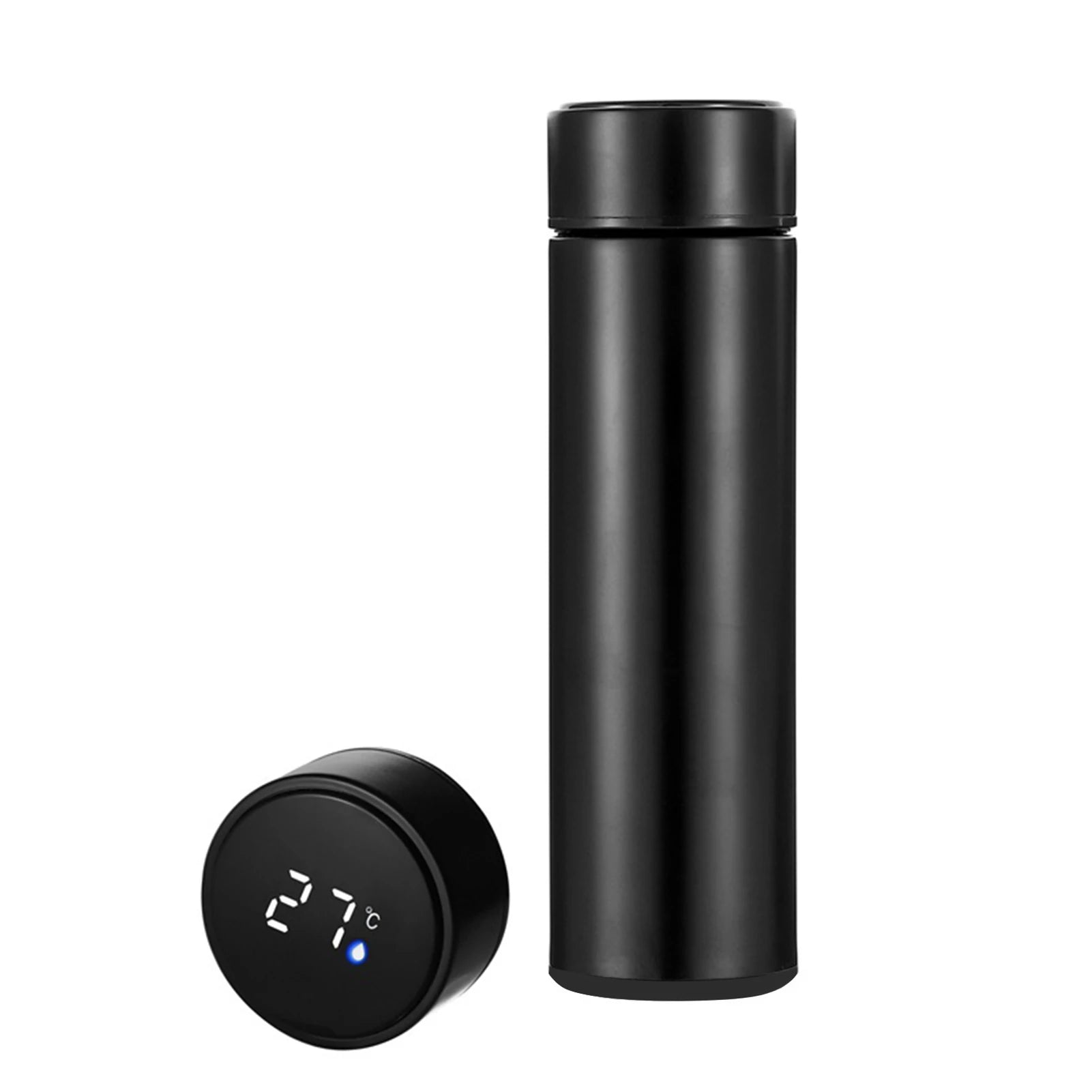 500ml Stainless Steel Vacuum Insulated Smart Water Bottle, LED Temperature Display, Spill-Proof, Portable for Home, Travel and Sports