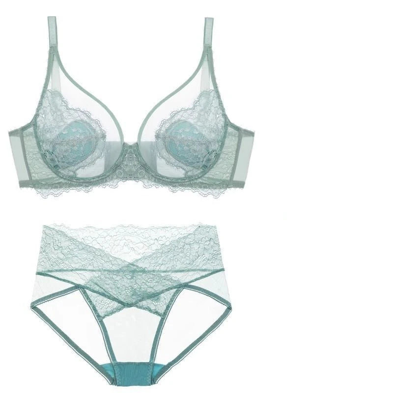 MOYISU Sexy Tushy sous-vêtements femmes gros seins petits seins Hottie ensemble Ultra mince push-up poitrine Anti-affaissement doux soutien-gorge à armatures AB CD
