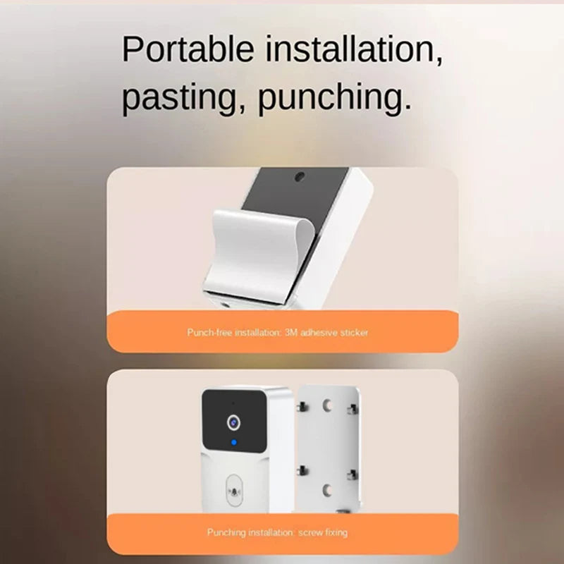 Tuya – Wireless Video Doorbell, WiFi Camera, Night Vision, Smart Home Security, Outdoor HD Doorbell, Two-Way Intercom, Voice Change