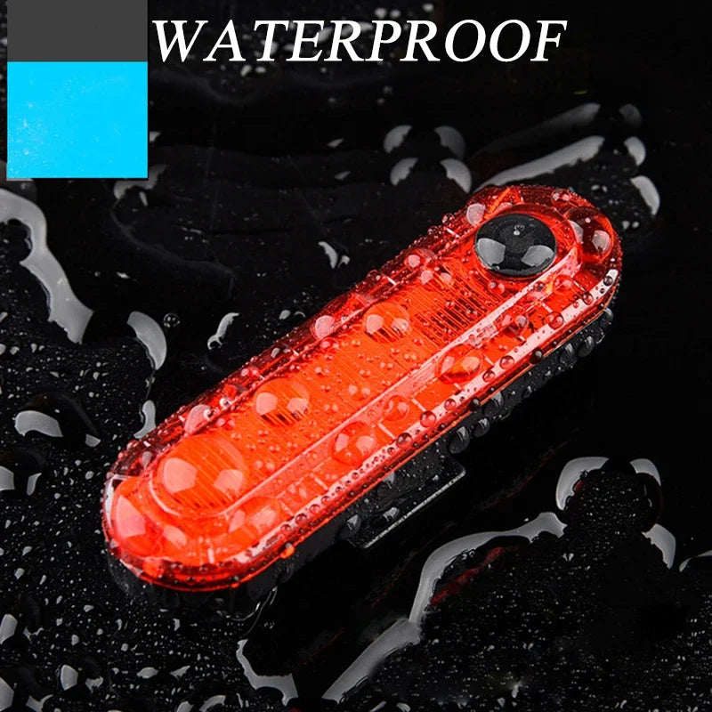 Enquêter arrière LED étanche pour vélo, aste par USB, éclairage de vélo clignotant, lampe à iode de sécurité, accessoires de lanterne de vélo