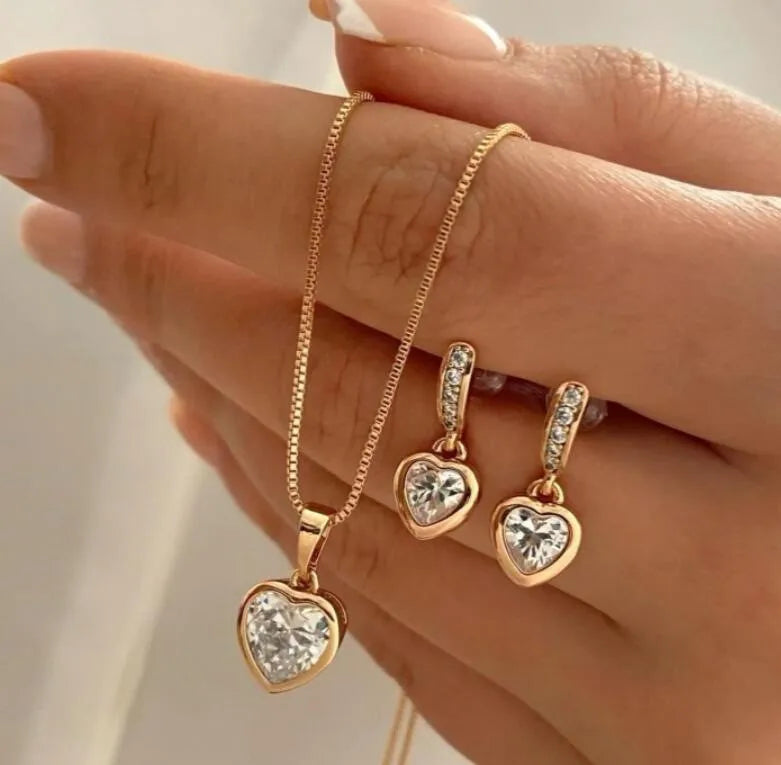 Ensemble de bijoux en perles pour femmes, boucles d'oreilles pendantes, pendentif, collier, Simple, délicat, tenue quotidienne, accessoires de fête