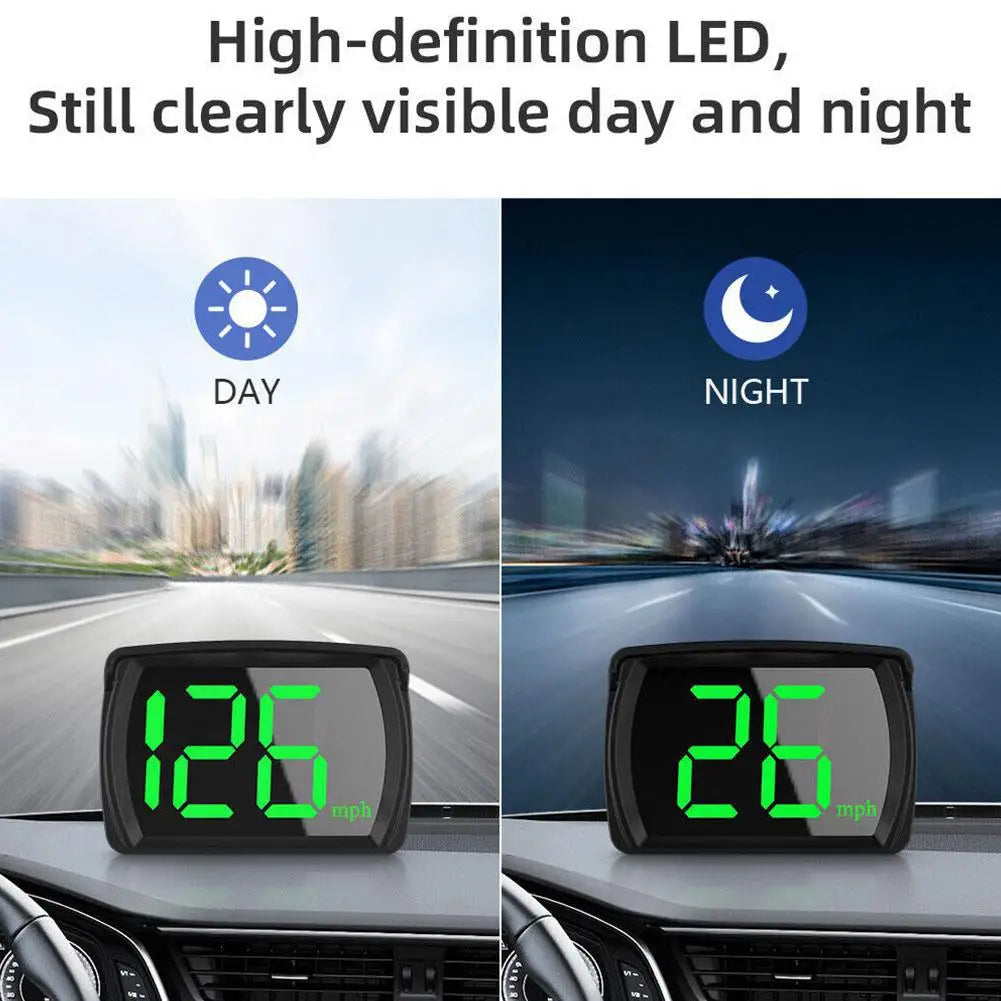 Voiture tête haute HUD affichage GPS compteur de vitesse vitesse KMH numérique HUD GPS + Beidou double Chipsets pour toutes les voitures camions électronique