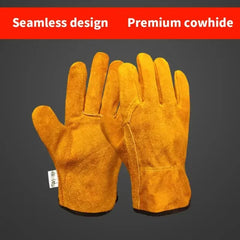 Gants de travail en cuir de vache souple pour hommes, pour conducteur, chasse, conduite, ferme, jardin, soudage, Protection de sécurité, gant de mécanicien