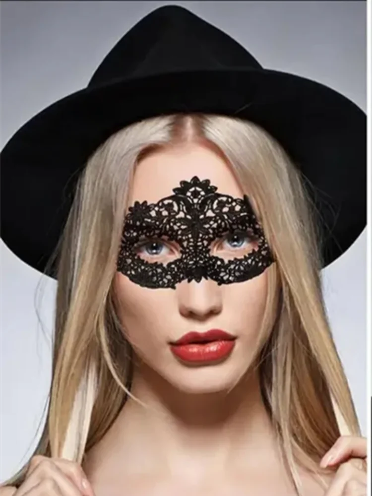 Masque pour les yeux en dentelle noire pour femmes, Sexy, Floral, mascarade, bal, princesse reine, maquillage de fête, Cosplay, boîte de nuit, accessoires