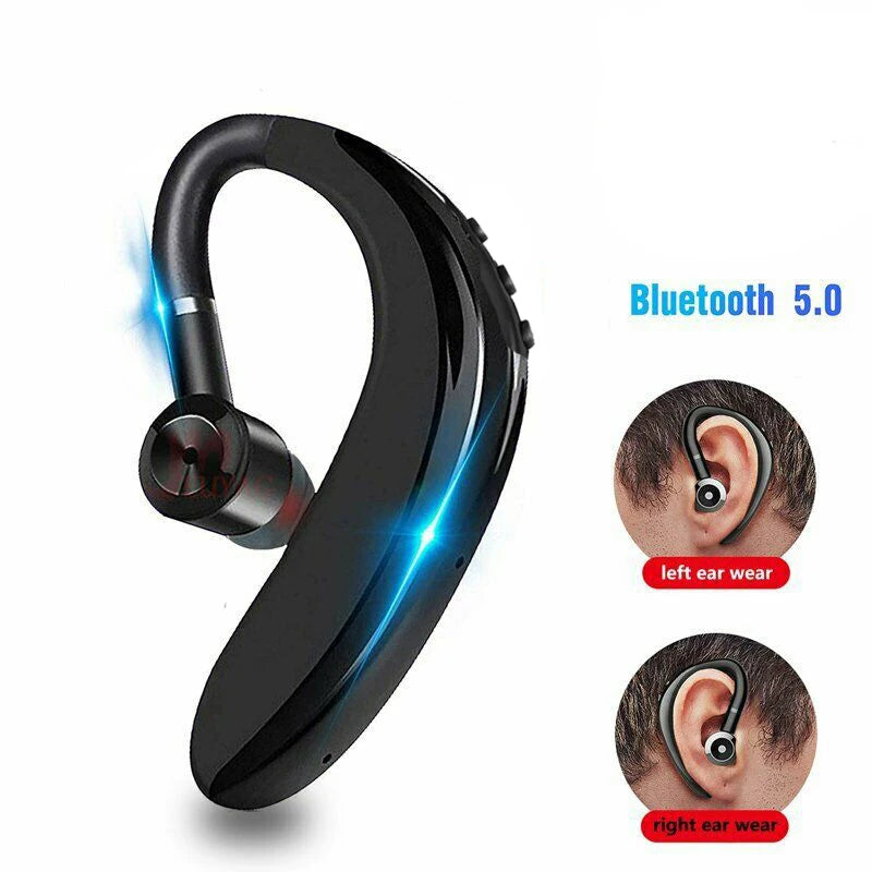 Casque sans fil Bluetooth 5.0 écouteurs HiFi stéréo étanche casque d'affaires écouteur mains libres avec micro pour téléphones intelligents
