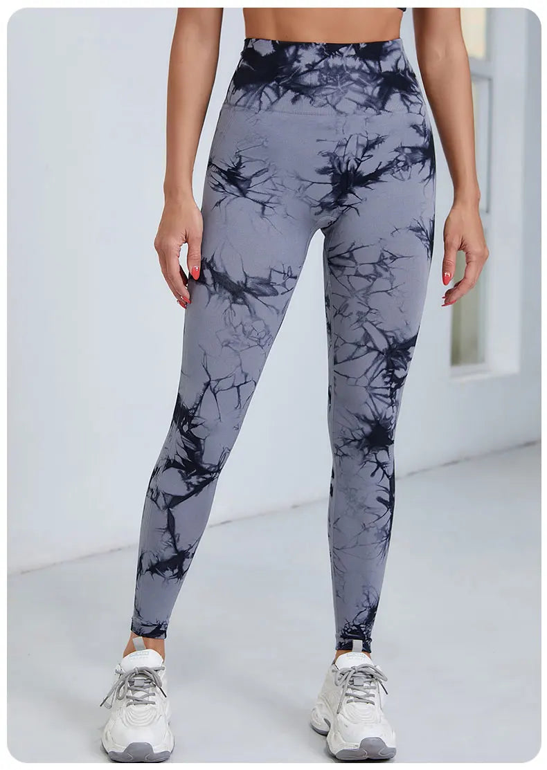 Aught Dye-Leggings de yoga taille haute sans couture pour femmes, pantalons de sport, collants push-up, vêtements de sport, entraînement de fitness, nouveau, 2023